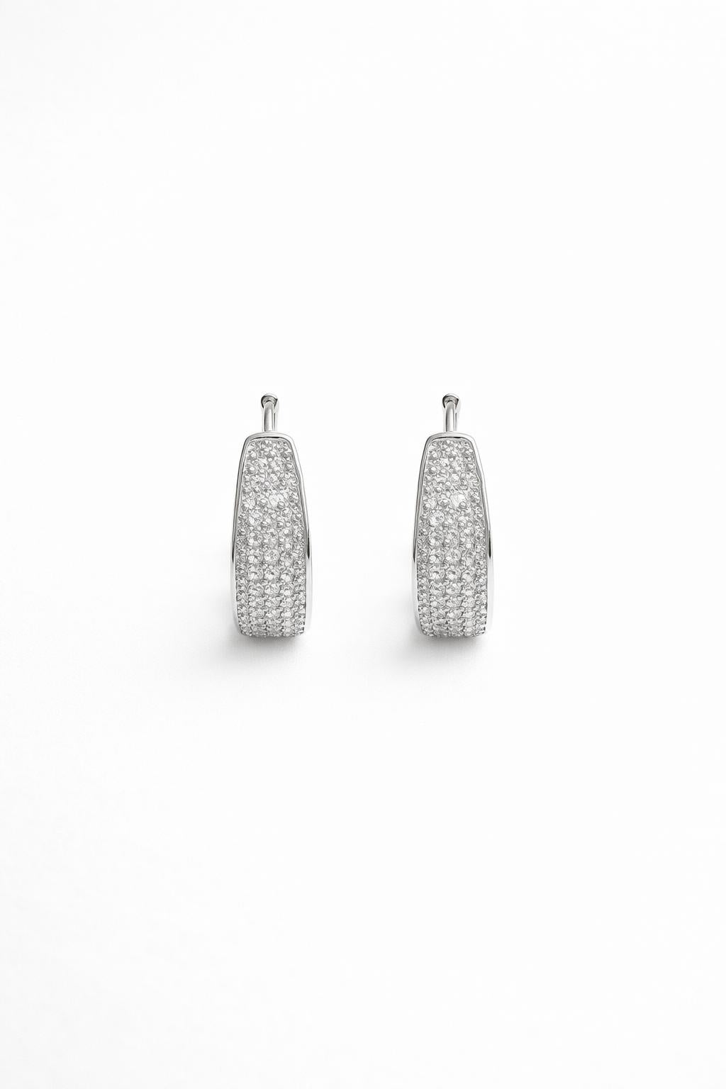 Oro laminado blanco con Diamantes